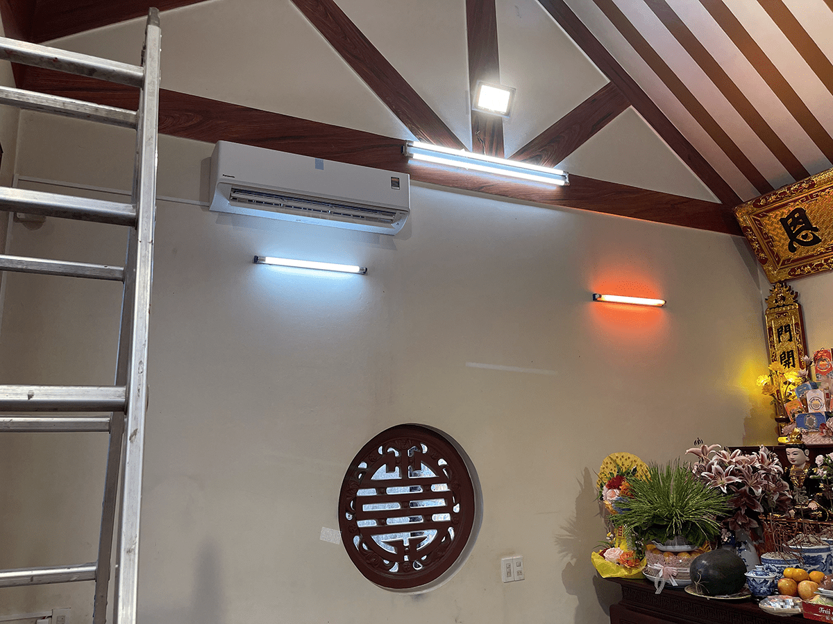 Thi công lắp lặp hệ thống điều hoà nhà thờ tại Hải Dương