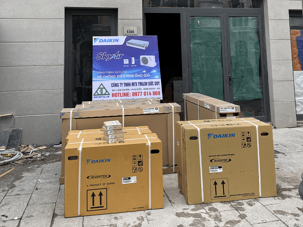 Thi công hệ thống điều hoà tại Vinhome Hải Phòng